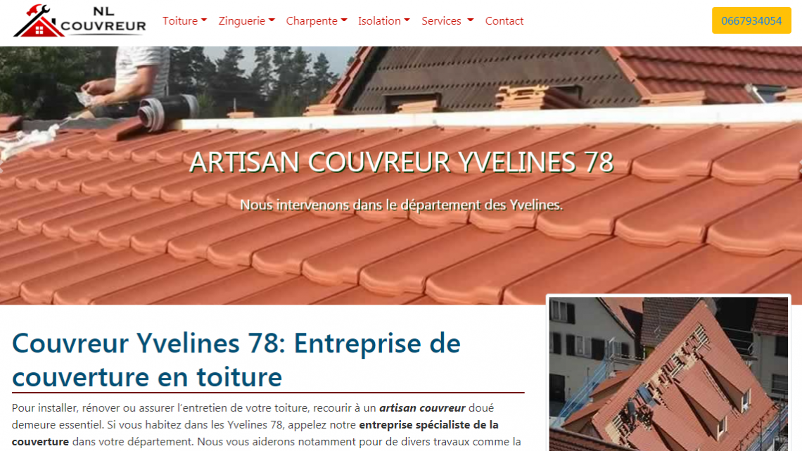 NL Couvreur: artisan couvreur dans les Yvelines 78